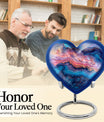 Abstract Heart Keepsake Cremation Urn