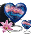 Abstract Heart Keepsake Cremation Urn