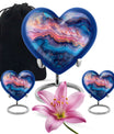 Abstract Heart Keepsake Cremation Urn
