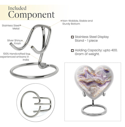 abstract heart-shaped funeral urn