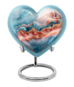 Large 10-inch Abstract Heart Urn for women ashes