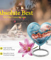 Large 10-inch Abstract Heart Urn for women ashes