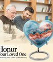 Large 10-inch Abstract Heart Urn for women ashes