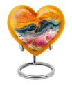 Abstract Heart-shaped Urn made of aluminium