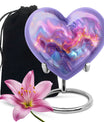 10-inch abstract heart urn