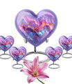 10-inch abstract heart urn