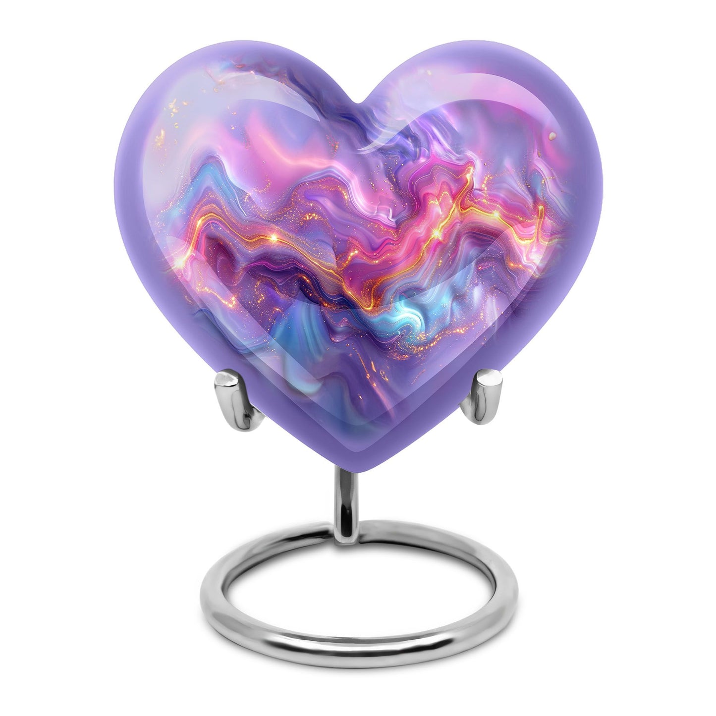 10-inch abstract heart urn