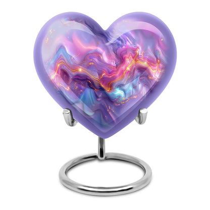 10-inch abstract heart urn