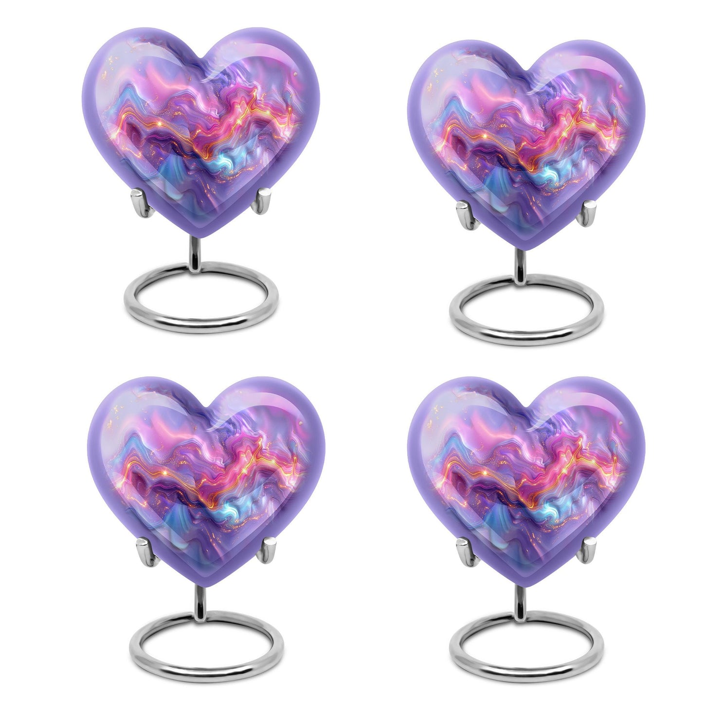 10-inch abstract heart urn