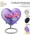 10-inch abstract heart urn