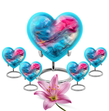10-inch Abstract Heart Urn