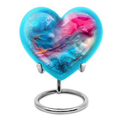 10-inch Abstract Heart Urn