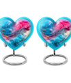 10-inch Abstract Heart Urn