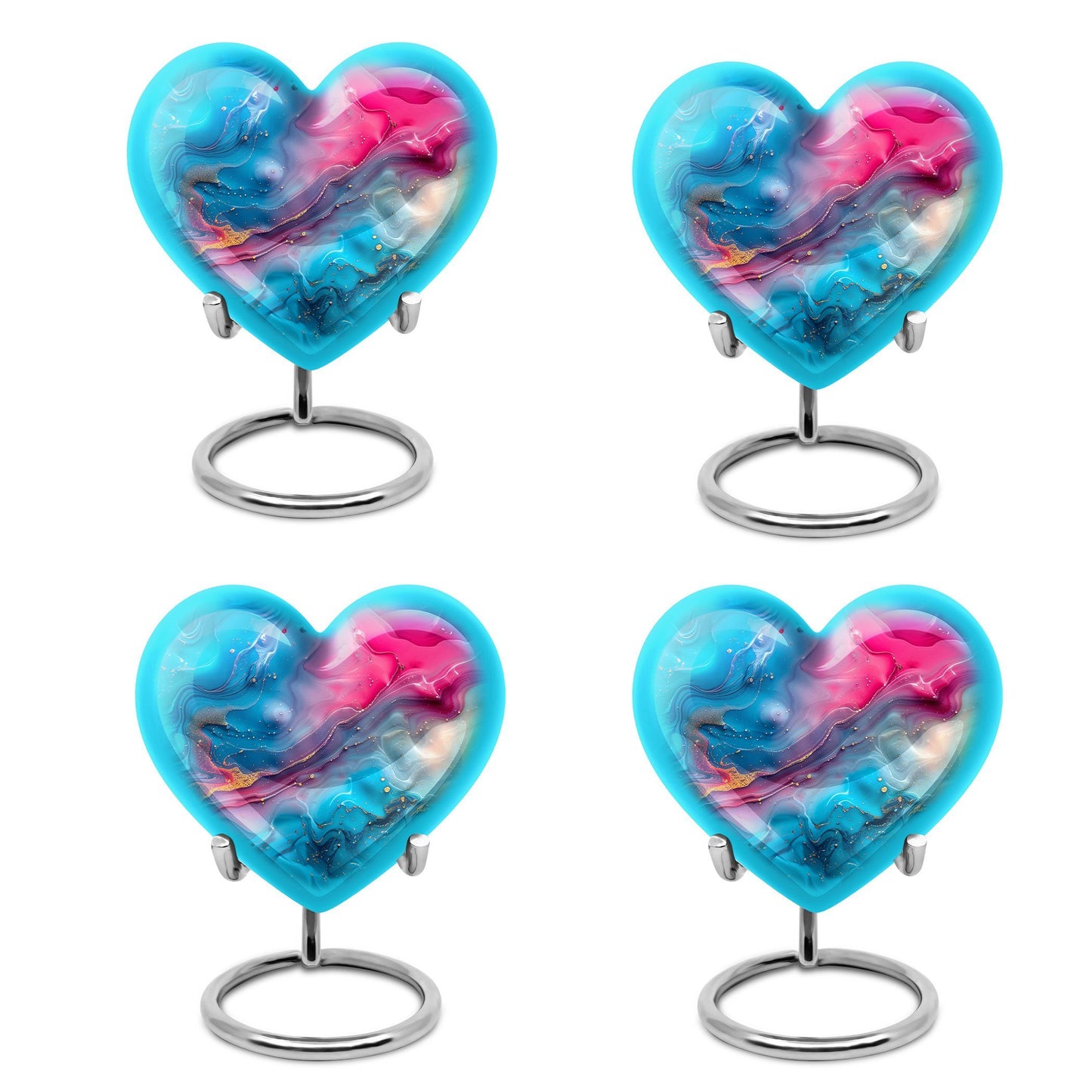 10-inch Abstract Heart Urn