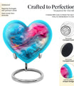 10-inch Abstract Heart Urn