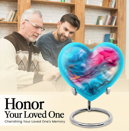10-inch Abstract Heart Urn