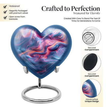 abstract heart urn.
