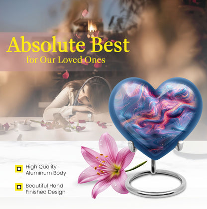 abstract heart urn.