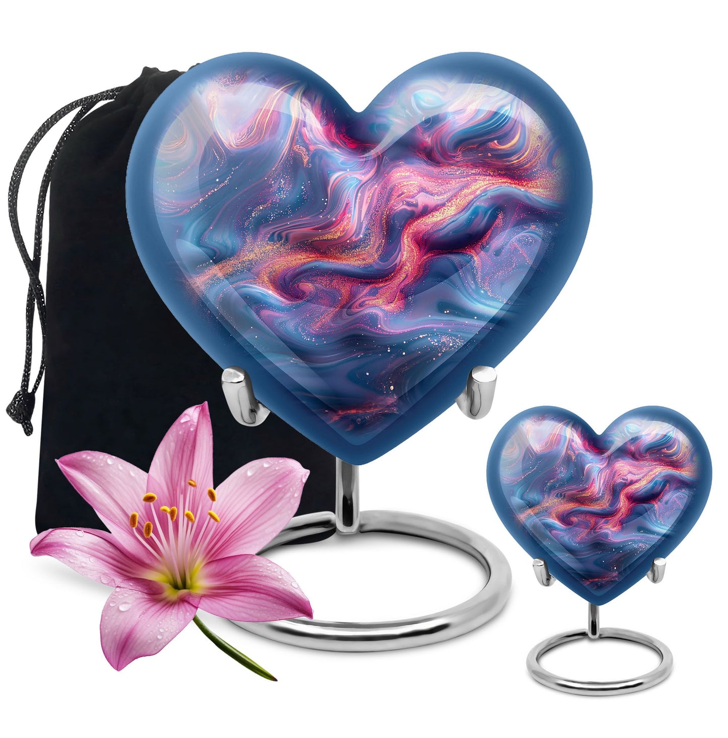 abstract heart urn.