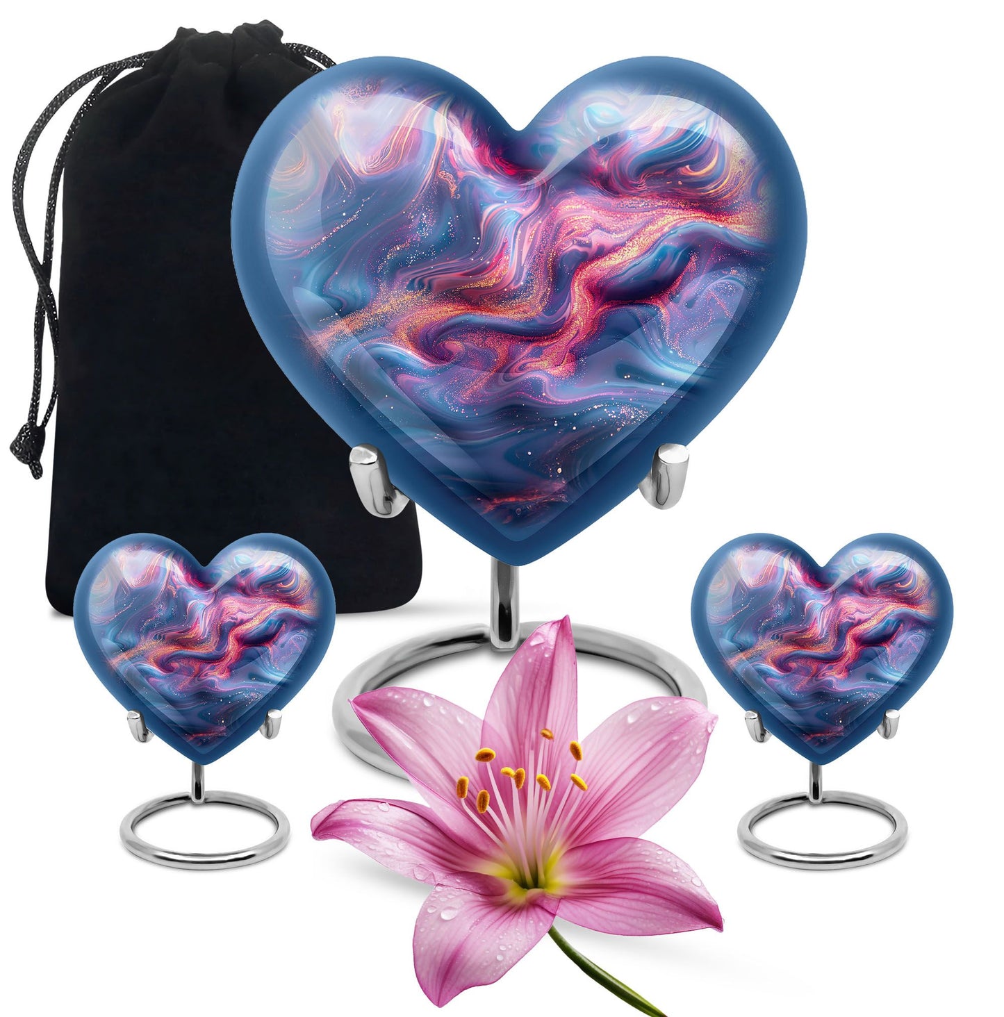 abstract heart urn.