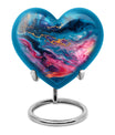Abstract Heart Urn made of Aluminium
