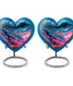 Abstract Heart Urn made of Aluminium