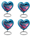 Abstract Heart Urn made of Aluminium