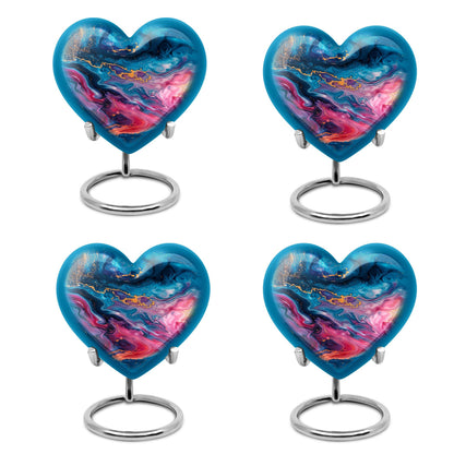 Abstract Heart Urn made of Aluminium