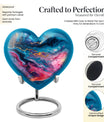Abstract Heart Urn made of Aluminium