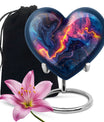Abstract Heart-shaped 10-inch Memorial Urn