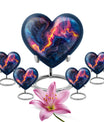 Abstract Heart-shaped 10-inch Memorial Urn