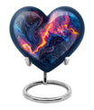 Abstract Heart-shaped 10-inch Memorial Urn