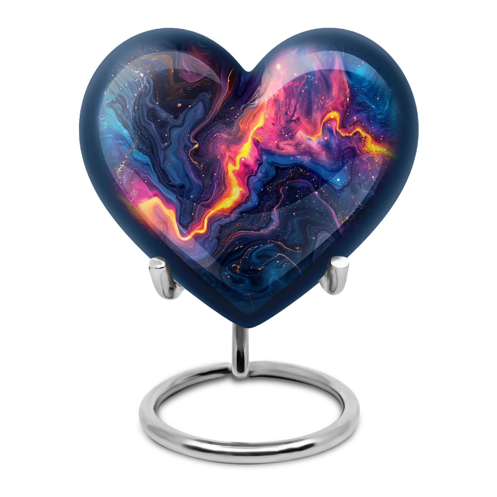 Abstract Heart-shaped 10-inch Memorial Urn