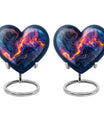 Abstract Heart-shaped 10-inch Memorial Urn