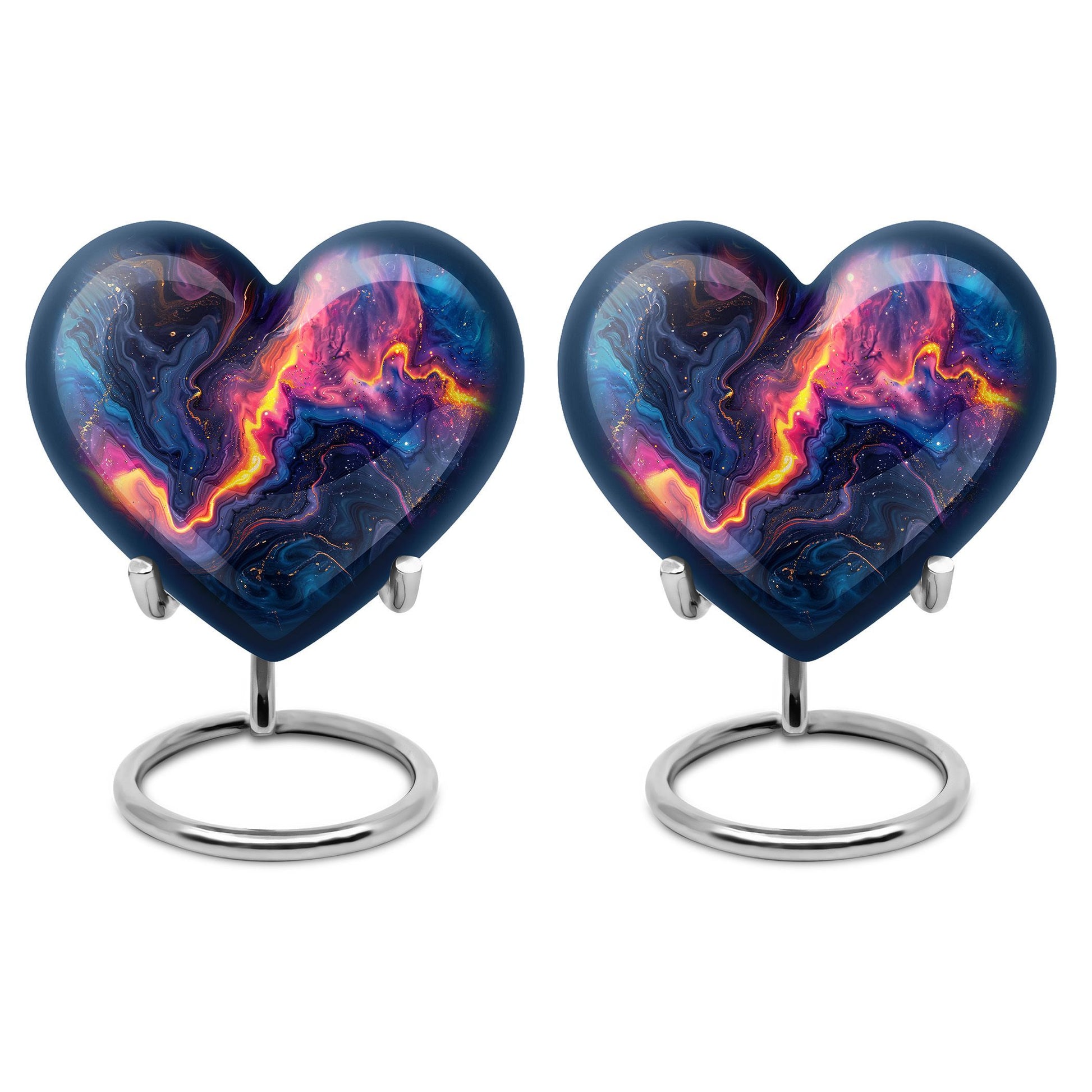 Abstract Heart-shaped 10-inch Memorial Urn