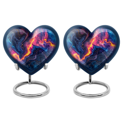 Abstract Heart-shaped 10-inch Memorial Urn