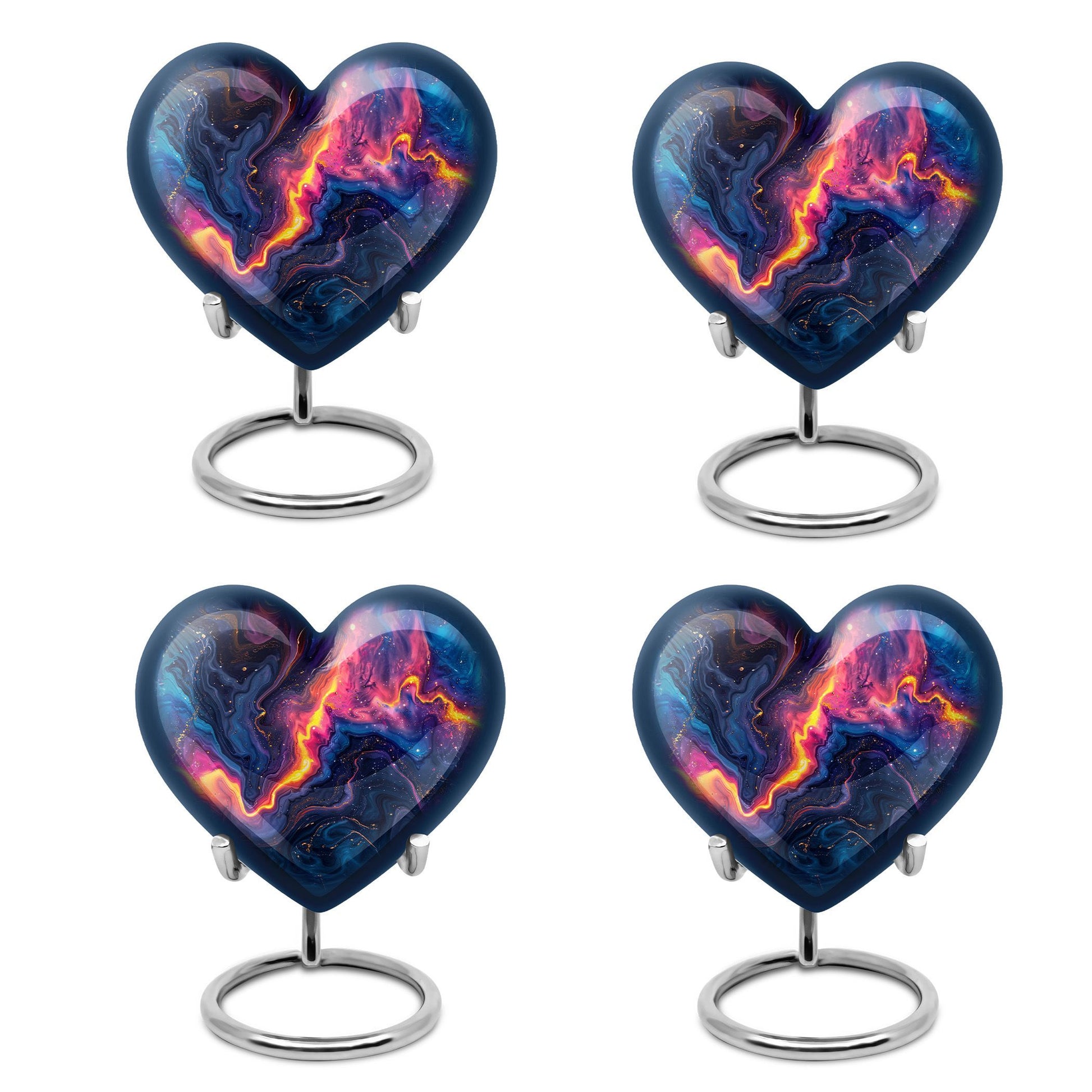 Abstract Heart-shaped 10-inch Memorial Urn