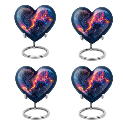 Abstract Heart-shaped 10-inch Memorial Urn