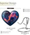 Abstract Heart-shaped 10-inch Memorial Urn