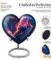 Abstract Heart-shaped 10-inch Memorial Urn