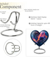 Abstract Heart-shaped 10-inch Memorial Urn