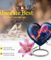 Abstract Heart-shaped 10-inch Memorial Urn