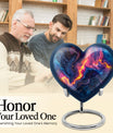 Abstract Heart-shaped 10-inch Memorial Urn