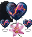 Abstract Heart-shaped 10-inch Memorial Urn