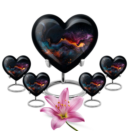Abstract heart urn