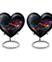 Abstract heart urn