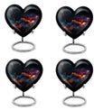 Abstract heart urn