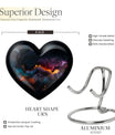 Abstract heart urn