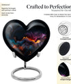 Abstract heart urn