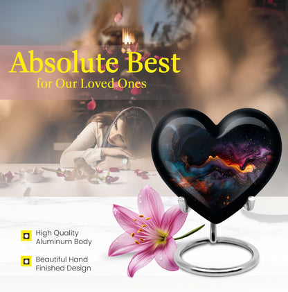 Abstract heart urn